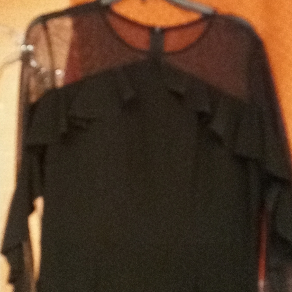 R And M Richards Black Jumpsuit